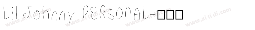 Lil Johnny PERSONAL字体转换
